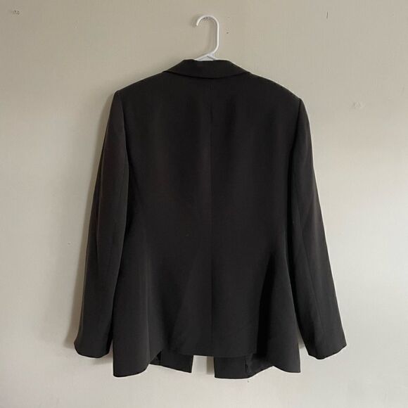 Tahari Arthur S. Levine Women Brown Blazer Shoulder Pads Lined Push Button - Picture 2 of 6